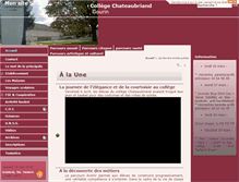 Tablet Screenshot of college-chateaubriand-gourin.ac-rennes.fr