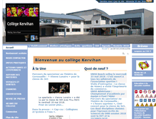Tablet Screenshot of collegekervihan-fouesnant.ac-rennes.fr