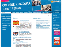 Tablet Screenshot of college-kerzouar-saintrenan.ac-rennes.fr