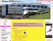 Tablet Screenshot of college-bourgchevreuil-cessonsevigne.ac-rennes.fr