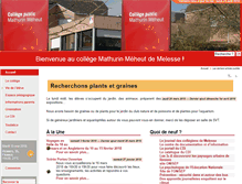 Tablet Screenshot of college-mathurin-meheut-melesse.ac-rennes.fr
