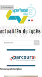 Mobile Screenshot of lycee-vauban-brest.ac-rennes.fr