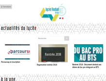 Tablet Screenshot of lycee-vauban-brest.ac-rennes.fr