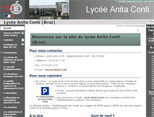 Tablet Screenshot of lycee-anita-conti-bruz.ac-rennes.fr