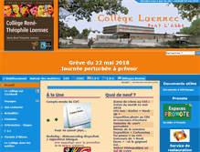 Tablet Screenshot of college-laennec-pont-labbe.ac-rennes.fr